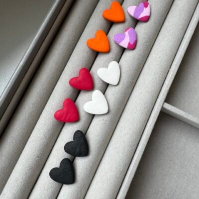 Auskarai Mini širdelės