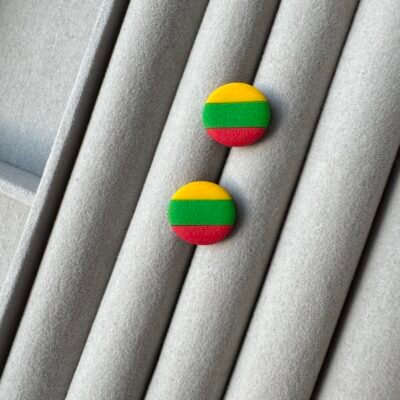 Auskarai Trispalviai Taškučiai